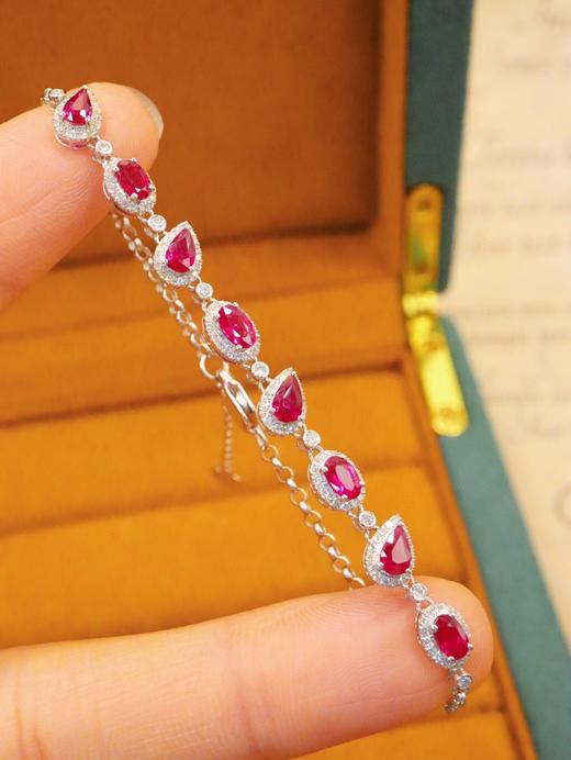 2.08ct刻面红宝石手链 商品图1