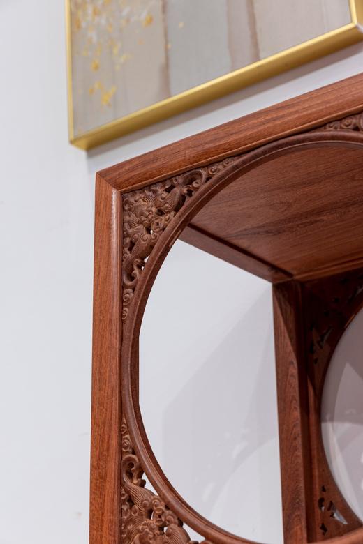 红桥红  家具严选  缅甸花梨（大果紫檀）  【200福庆有余博古架】 商品图2