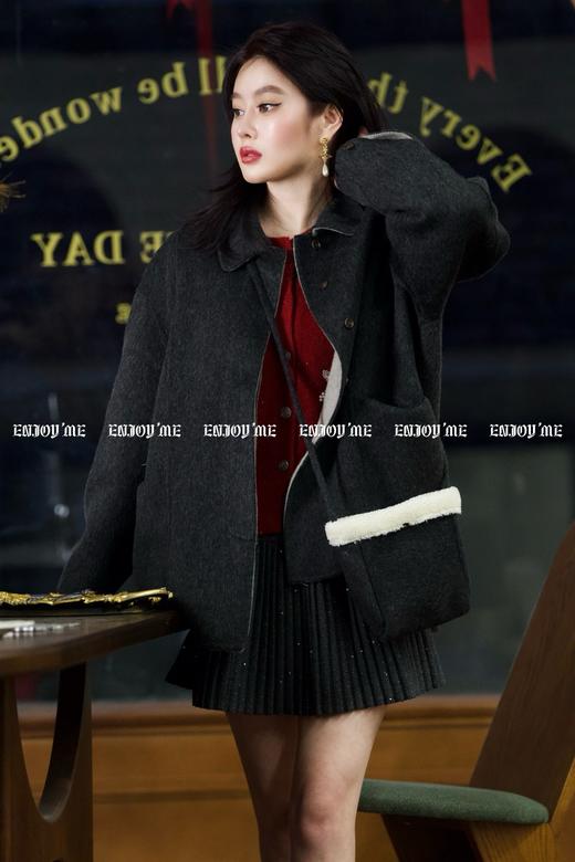 【门店同款】ENJOY冬季柔韧与共斗篷款包包大衣 160599614 商品图0