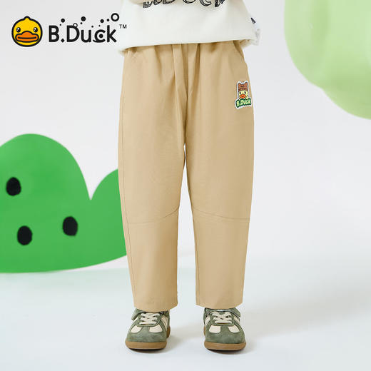bduck小黄鸭童装春秋男童裤子儿童休闲裤男宝宝长裤百搭90-130 BF1657035 商品图0