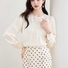 全新升级【铂金会员165/天猫219/差价54】(01911) 洛诗琳法师气质衬衫2025春季新款设计感蕾丝拼接雪纺上衣女 商品缩略图3