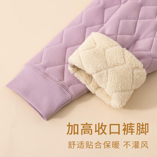 羊羔绒打底裤女冬季保暖加绒加厚大码保暖裤高腰特厚弹力棉裤女秋 商品图2