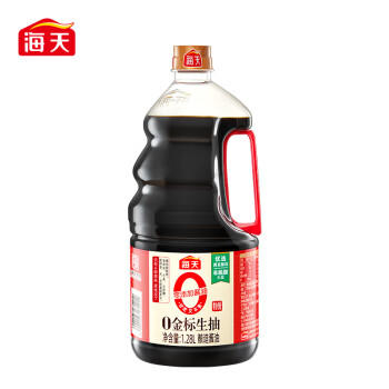 海天 0金标生抽酱油1.28L*2【特级酱油】金标系列 0添加防腐剂 /粮油调味 /调味品 /酱油 商品图3
