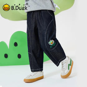 bduck小黄鸭童装春秋男童裤子儿童牛仔裤男孩长裤休闲裤105-140 BF1656016