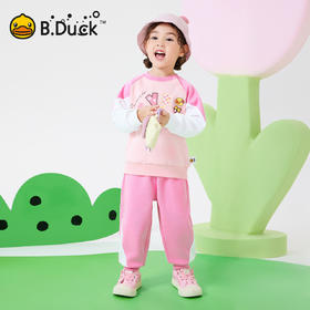 【套装】bduck小黄鸭童装春秋套装卫衣儿童上衣裤子2件套90-130 FF1681009
