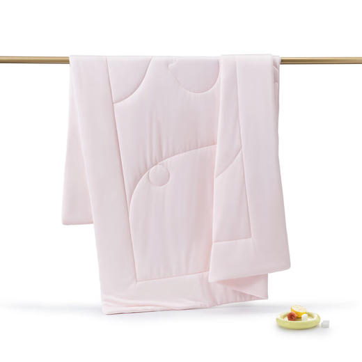 水星家纺夏被空调被 凉感抗菌针织夏被(奶冰粉)【LXGWDXY2.0】 商品图4