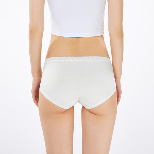 都市丽人纯棉系列蚕丝舒肤棉平角裤LKH5C1 商品图3