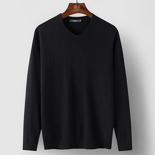 【100羊毛】罗蒙男士经典常青款羊毛衫男毛衣秋冬加厚保暖男士羊毛衫 商品图1