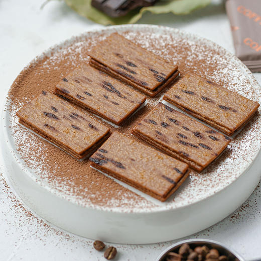 0反式脂肪酸 酥脆可口 | 一方云拾岩烧咖啡黑巧/八黑芝士薄脆饼干 下午茶点心休闲零食 两种口味 120g*3/4/6/8 商品图6