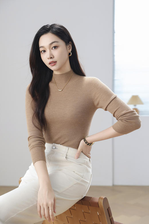 火桐hooton 无缝精纺 半高领羊毛打底衫YT111 商品图11