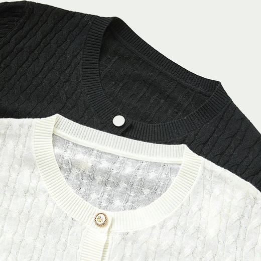 西遇绵羊毛法式轻熟小香风长袖外套女早春贵气高级感上衣SS140290 商品图5