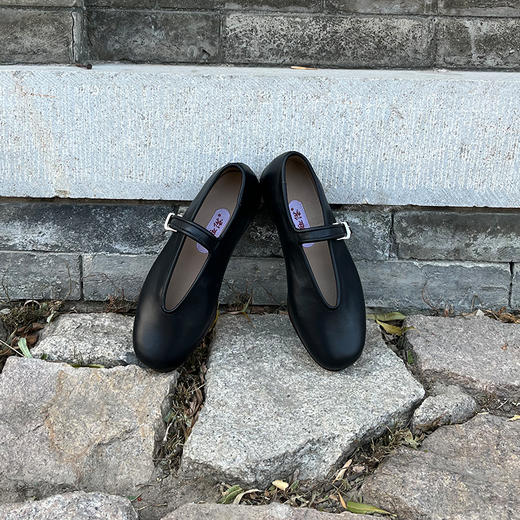 内联升女鞋手工单鞋坤皮便镶芯木兰y元口（羊皮里）一代鞋7231A 商品图2