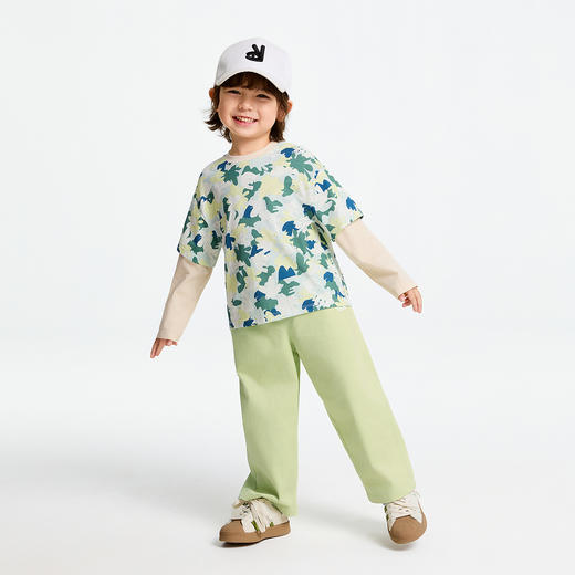 男童全腰梭织单裤春季新款安奈儿童装实体店同款XB516556 商品图3