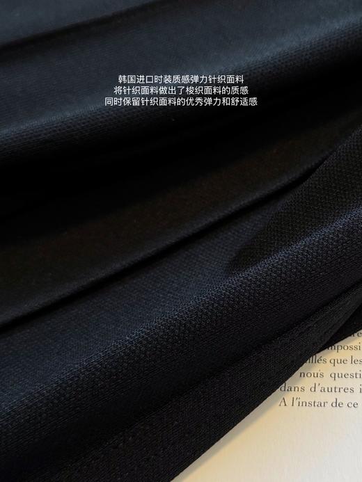 舒适与百搭之选 | 一万分新作 韩国进口时装针织弹力面料简约好版型修身显瘦九分裤 黑色 商品图1