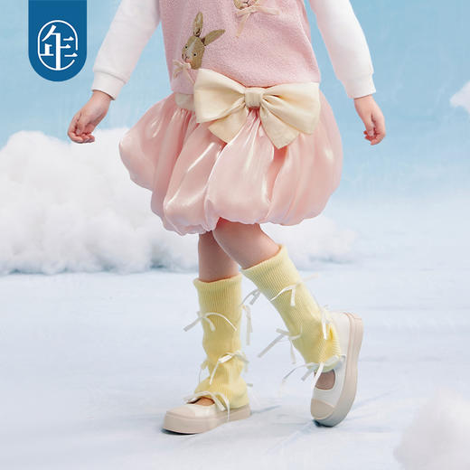 年衣童装女童半身裙2025年春新款宝宝网纱甜美蓬蓬裙公主裙儿童裙子春日圆舞半身裙 商品图3