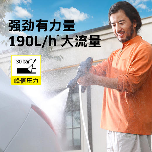 KARCHER德国卡赫无线洗车机洗车高压水枪手持锂电水枪电池可换KHB2 商品图1