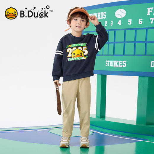 bduck小黄鸭童装春秋男童卫衣儿童男孩套头衫上衣春季105-150 BF1608032 商品图1