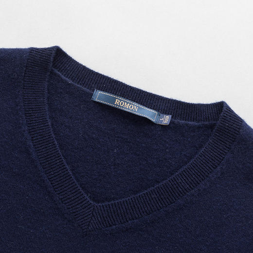 【100羊毛】罗蒙男士经典常青款羊毛衫男毛衣秋冬加厚保暖男士羊毛衫 商品图3