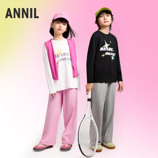 男女童圆领长袖针织衫春季新款安奈儿童装小程序专享EM511048 商品图6