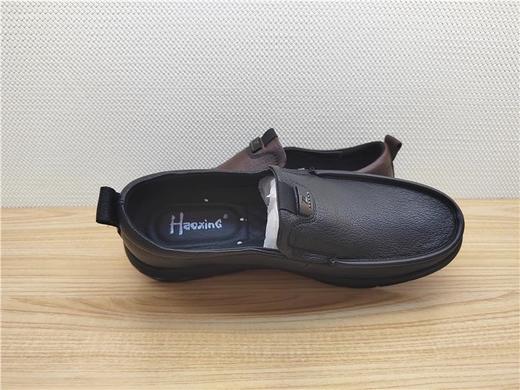 豪行秋冬新款12342738真皮牛皮商务休闲男鞋单鞋皮鞋 商品图4