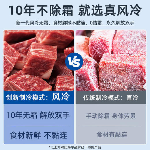 海尔（Haier）冰柜商用大容量风冷无霜-38度超低温480升冷冻柜冷藏柜速冻柜BC/BD-480WGHEC以旧换新补贴 商品图2