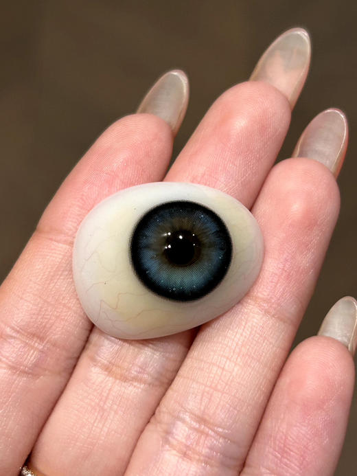 TINA媞娜 暗夜冰岛 大直径半年抛 14.5 蓝黑大直径美瞳 黑边美瞳 蓝色美瞳 商品图4