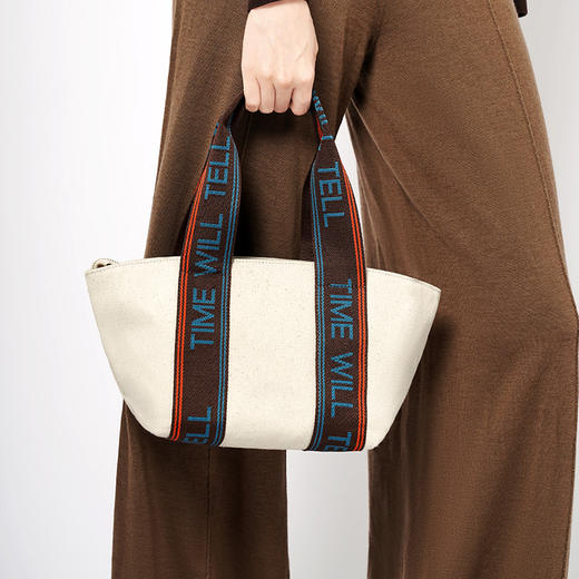 趁早Kieraye【元宝手提包】轻便迷你单肩斜挎小包时尚百搭饺子托特包 商品图1