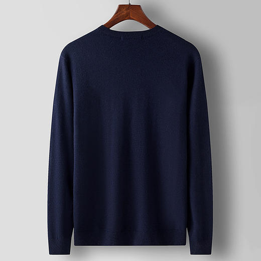 【100羊毛】罗蒙男士经典常青款羊毛衫男毛衣秋冬加厚保暖男士羊毛衫 商品图2