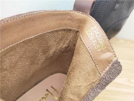 豪行秋冬新款23439983牛皮中跟时尚休闲女靴单靴短靴 商品图4