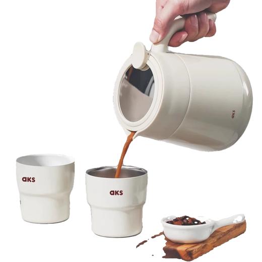 AKS茶水分离保温壶茶壶800ml焖茶壶泡茶壶暖水壶陶瓷内胆闷茶壶 商品图4