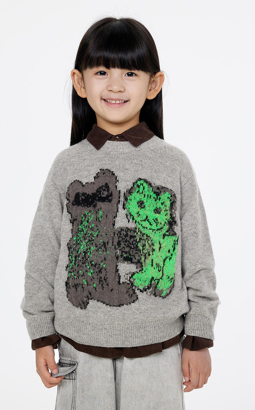 jnby   25年春款  长袖套头毛衫  1P1312120 商品图6