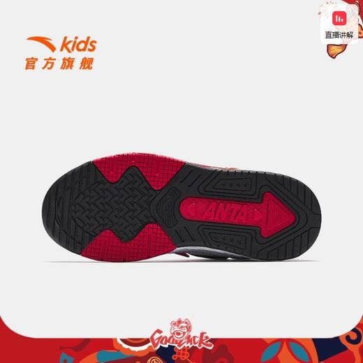 【新年款】安踏儿童脉动低帮板鞋2025春新款潮流男大童休闲鞋红色312518015 商品图3