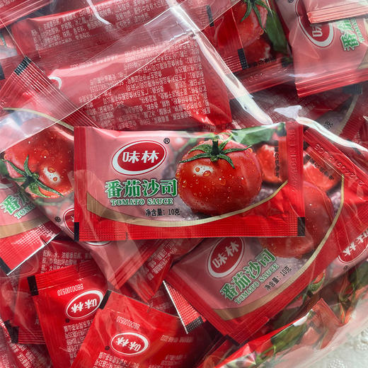 味林番茄沙司整箱600包*10g番茄酱手抓饼薯条番茄酱小吃商用包邮 商品图2