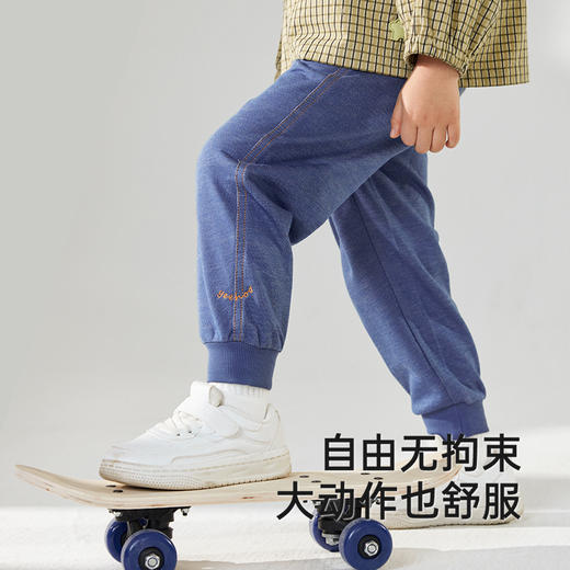 【商场同款】英氏儿童裤子春夏纯棉男童休闲牛仔裤2025新款长裤 商品图2