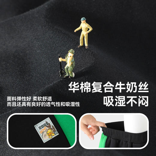 bduck小黄鸭童装春秋儿童裤子运动裤男童春季新款休闲宽松卫裤90-130 BF1663058 商品图2