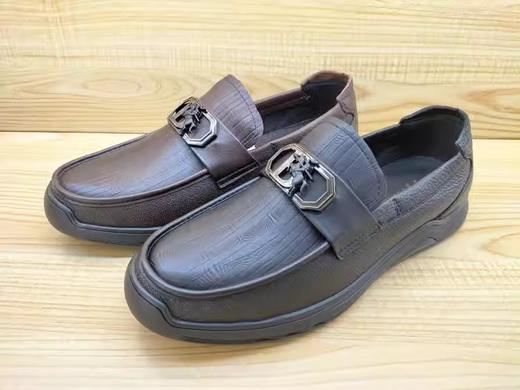 豪行13351170真皮软底舒适休闲皮鞋简约时尚单鞋 商品图4