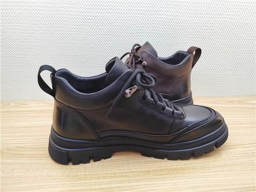 豪行冬季12483763牛皮休闲加绒男鞋皮鞋 商品图2
