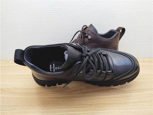 豪行冬季12483763牛皮休闲加绒男鞋皮鞋 商品图3