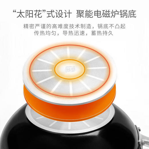 双立人（ZWILLING）德国炒锅不粘锅平底电磁炉煤气通用煎锅Enjoy中式煎锅原装 enjoy 不粘煎锅黑 1寸 1寸 24cm 商品图5