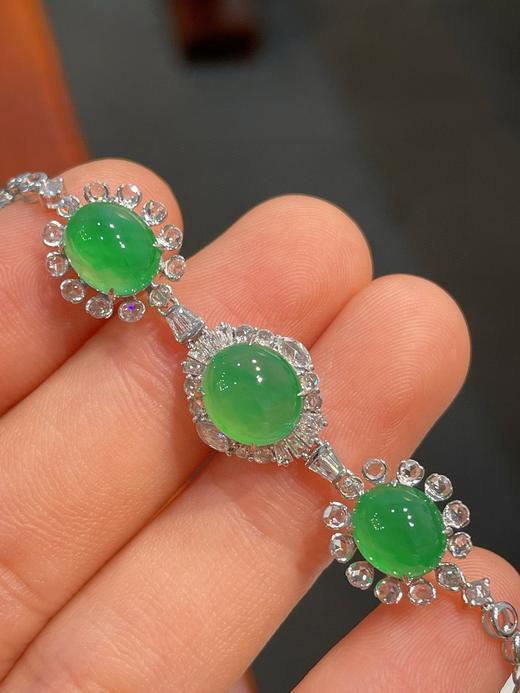 蛋面翡翠手链 商品图1