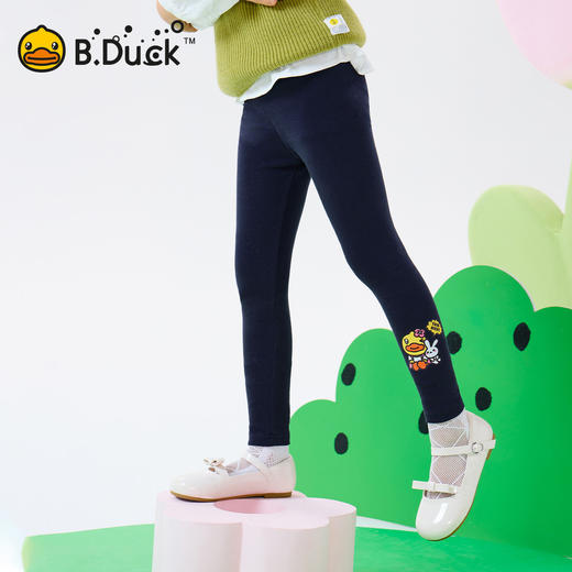 bduck小黄鸭童装春秋女童弹力打底裤长裤110-160 FF1663023 商品图3