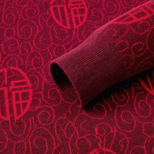 罗蒙男士秋冬复古新年毛衣男加厚保暖时尚百搭毛衫男士针织衫男士毛衣 商品图3