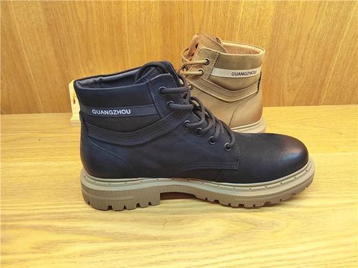 豪行冬季新款11459051牛皮休闲加绒男鞋皮鞋专柜正品高帮棉鞋 商品图2