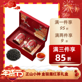 经济⭐️【品年茶】正山小种红茶浓香型茶叶非特级礼盒装250g礼盒礼袋