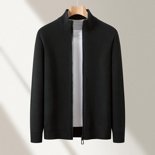 【元宝针】罗蒙经典常青款针织开衫外套男士毛衣秋冬加厚针织衫男外套 商品图1