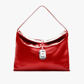 GCDS 女士皮革 Mega Comma 手提包 红色 A2CW5006AE149