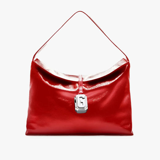 GCDS 女士皮革 Mega Comma 手提包 红色 A2CW5006AE149 商品图0