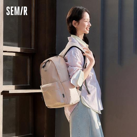 森马双肩包男2025新款大容量学生上课电脑包书包情侣中性背包简约 商品图1