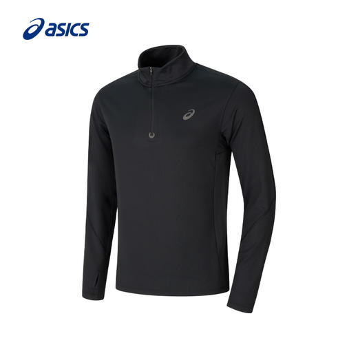 ASICS亚瑟士男式速干抗菌跑步长袖舒适保暖透气半开领运动T恤2011D324 商品图4