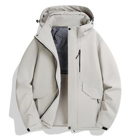 【精选】01E STATION 情侣款棉服外套（多色可选）  时尚百搭防风防水防静电情侣棉衣通勤保暖面包服可拆卸风帽